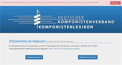 Desktop Screenshot of komponistenlexikon.de